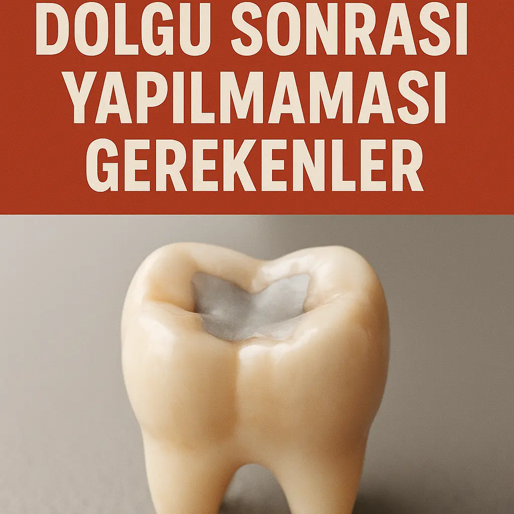 Dolgu sonrası yapılmaması gerekenler blog görseli