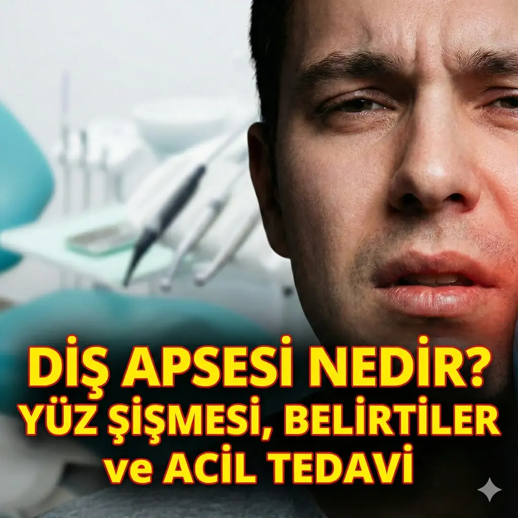 Diş apsesi nedeniyle yüz şişmesi yaşayan hasta ve acil diş tedavisi anlatımı